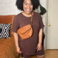 Brown Short Set (1X-3X)
