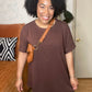 Brown Short Set (1X-3X)