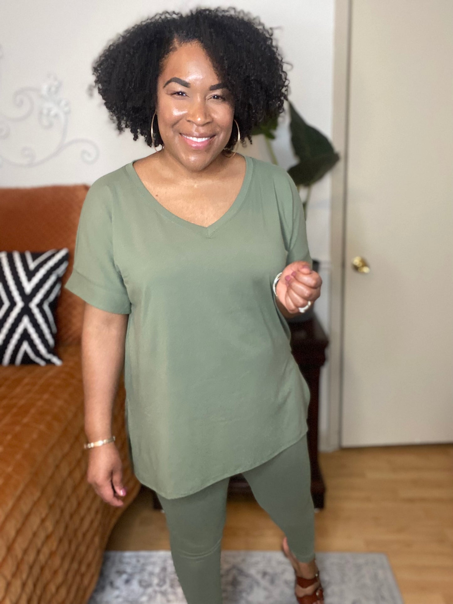 Light Olive Lounge Set(S-XL)