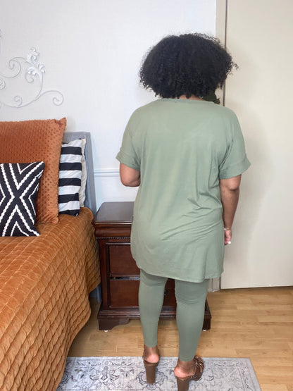 Light Olive Lounge Set(S-XL)