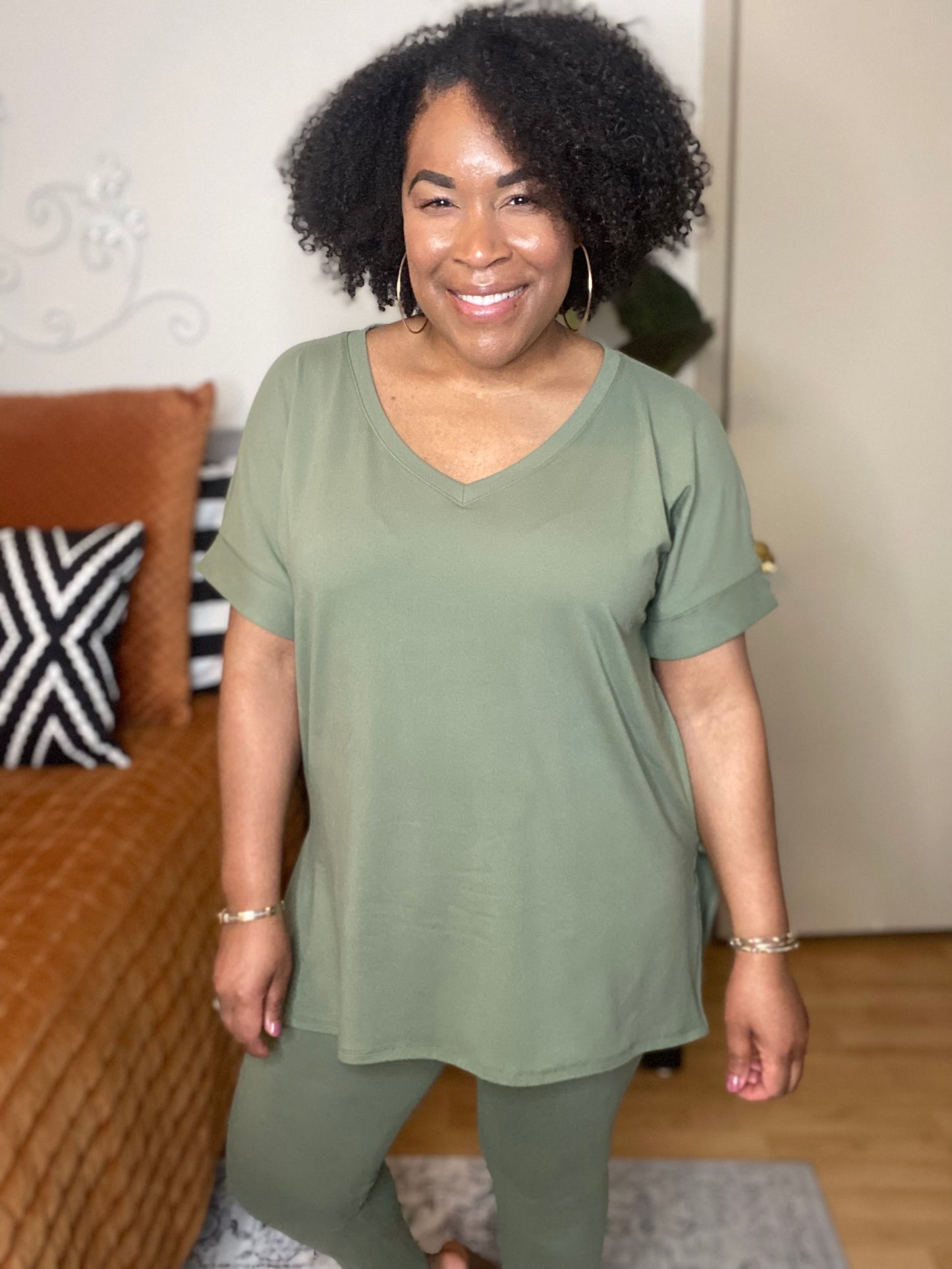 Light Olive Lounge Set(S-XL)
