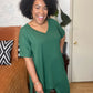 Dark Green V-Neck Lounge Set
