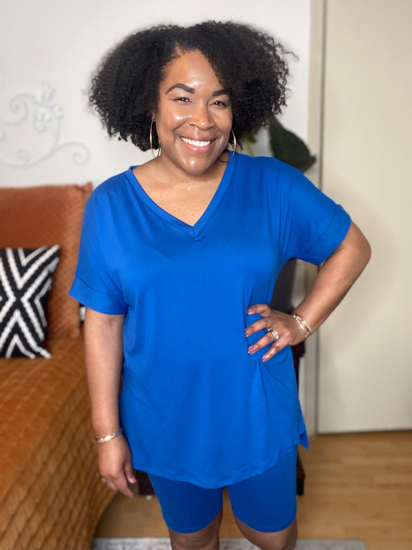 Blue Short Set(1X-3X)