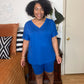 Blue Short Set(1X-3X)