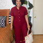 Burgundy Jumpsuit