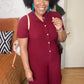 Burgundy Jumpsuit