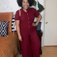 Burgundy Jumpsuit