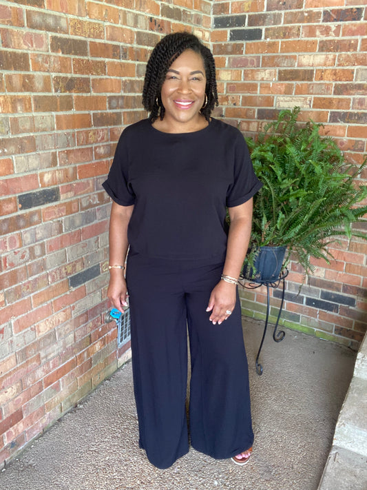 Black Woven Set