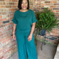 Green Woven Set