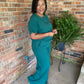 Green Woven Set