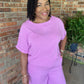 Mauve Woven Set