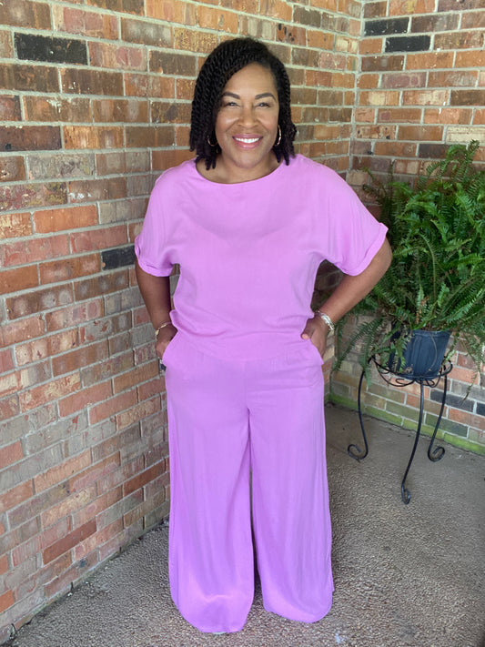 Mauve Woven Set