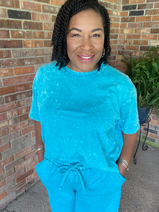 Blue Acid Wash Set