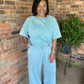 Blue Gray Acid Wash Set