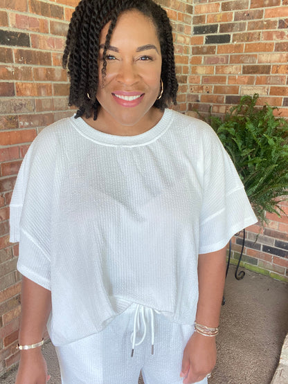 Pre-order: Textured Wide Leg Set