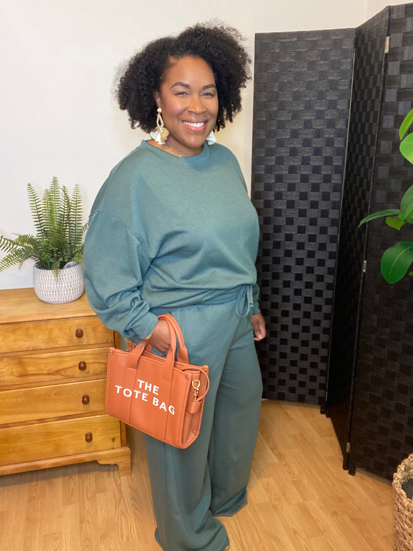 Wide Leg Jogger Set (Plus)