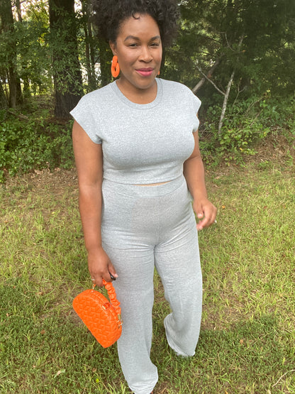 The Gray Pant Set