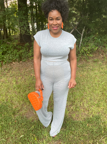 The Gray Pant Set