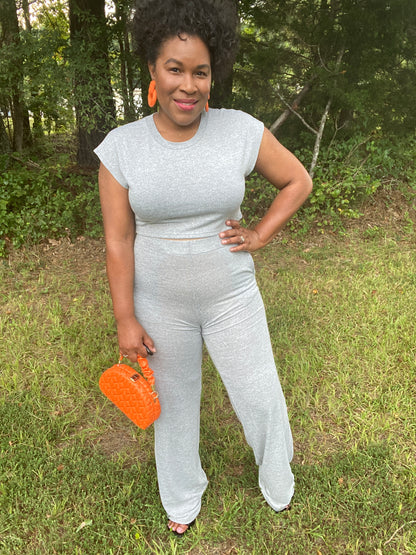 The Gray Pant Set