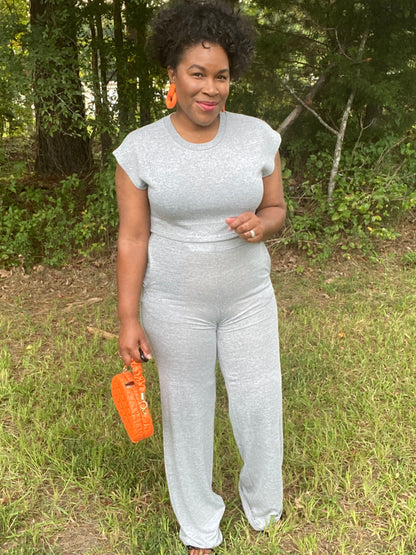 The Gray Pant Set