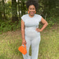 The Gray Pant Set