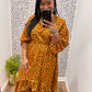 Camel Mix Hi Lo Dress