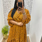 Camel Mix Hi Lo Dress