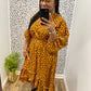Camel Mix Hi Lo Dress