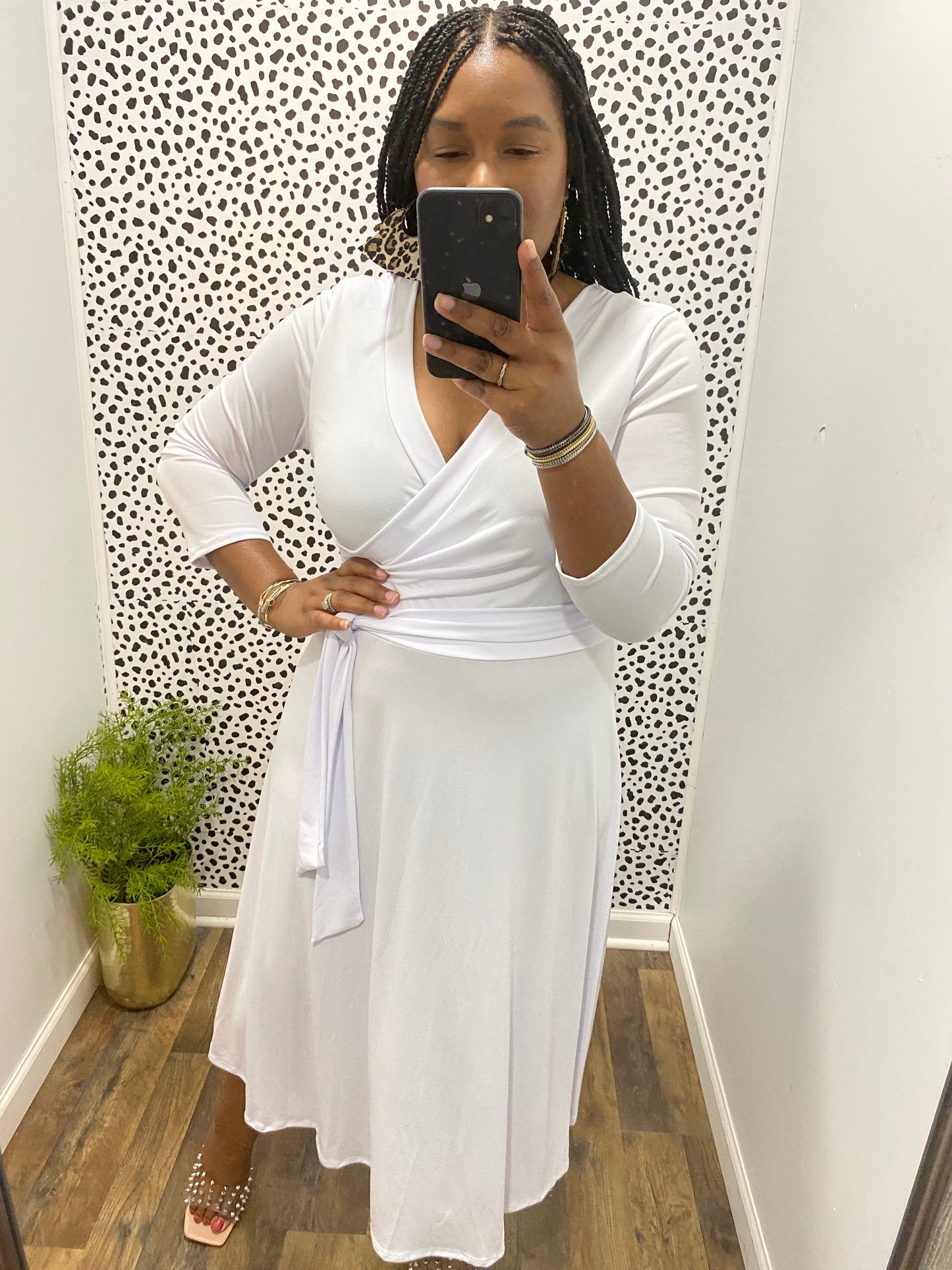 White Wrap Dress