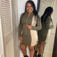 Color Block Body Con