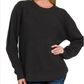 Black Round Neck Sweater