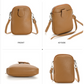 Camel  Vegan Leather Crossbody