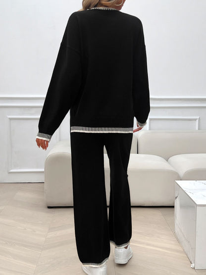 Preorder: Round Neck Sweater Set
