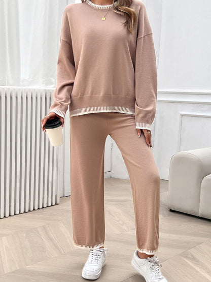 Preorder: Round Neck Sweater Set