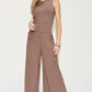 Preorder: Ribbed Tank & Wide Leg Pants Set