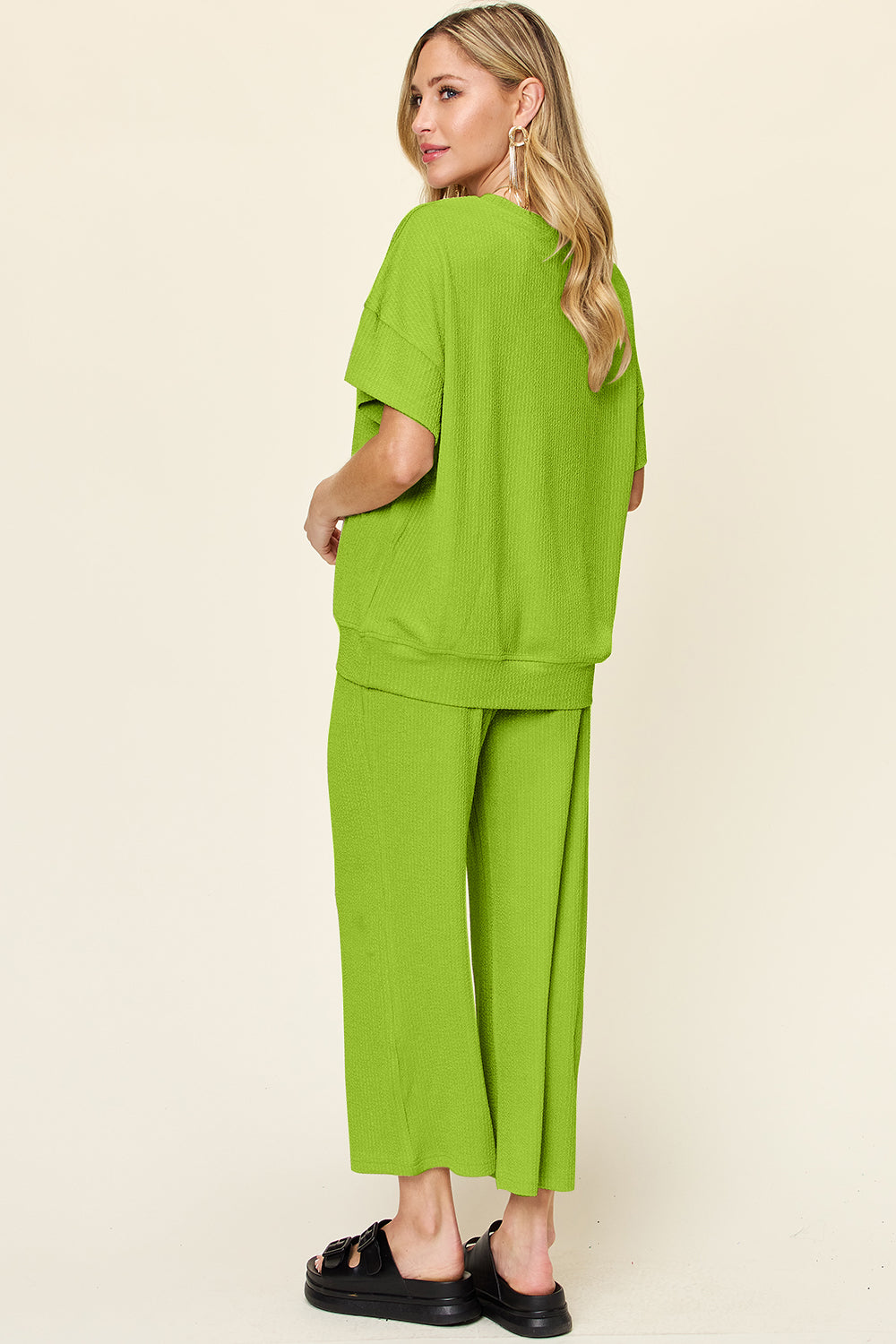 Pre-order: Textured Wide Leg Set