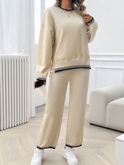Preorder: Round Neck Sweater Set