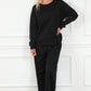 Preorder Textured Long Sleeve Top and Drawstring Pants Set