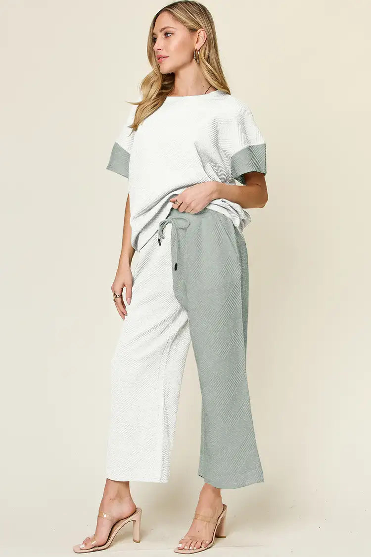 Preorder: Color Block Textured Set