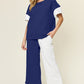 Preorder: Contrast Wide Leg Pants Set