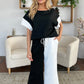 Preorder: Contrast Wide Leg Pants Set