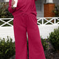 Preorder Textured Long Sleeve Top and Drawstring Pants Set