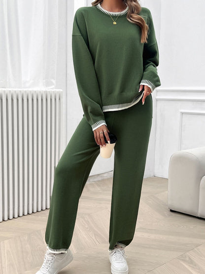 Preorder: Round Neck Sweater Set