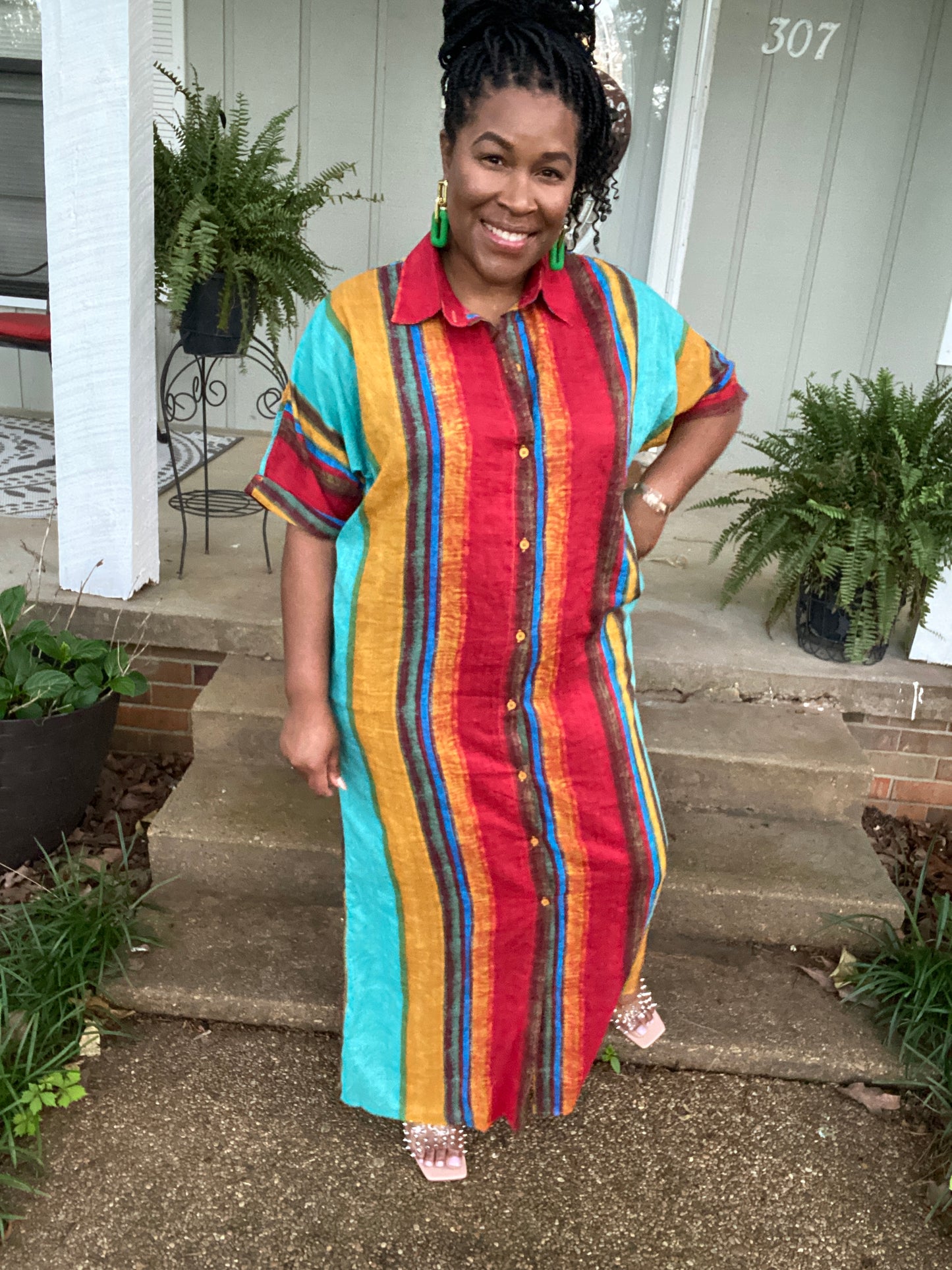 Stripe Multi Color Dress