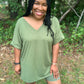 Coordinating Olive Green Set (Plus)