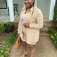 Long Sleeve Shirt and Short Set