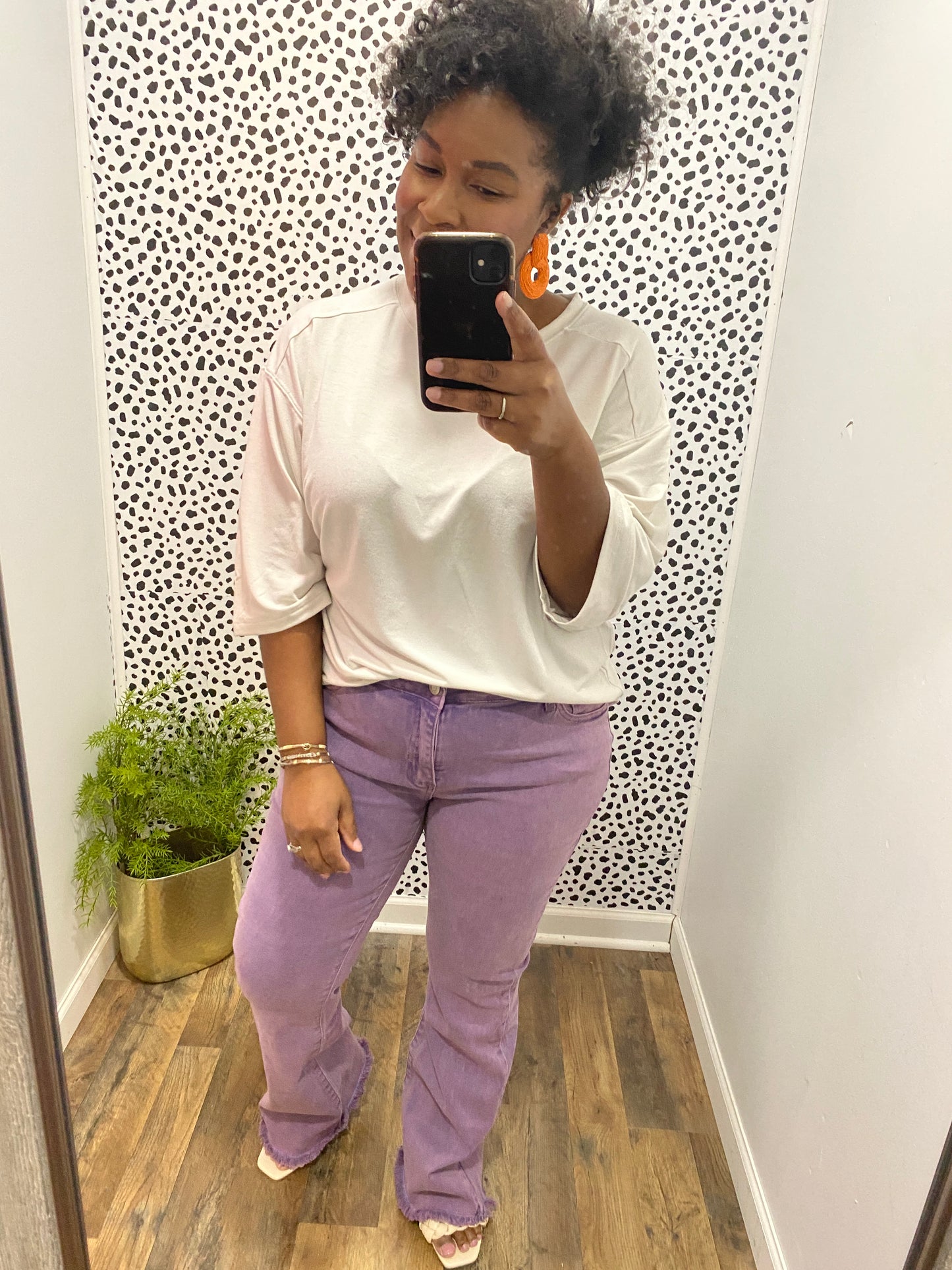 Purple Flare Jeans
