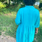 Emerald Green Tiered Dress