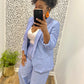 Wide Leg Blazer Set