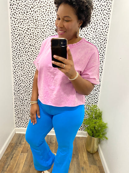Sky Blue Flare Pants
